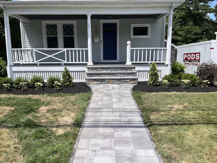 Welch Landscaping project — South Shore lawn care and landscape construction